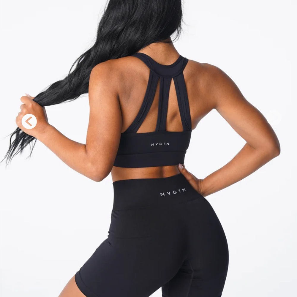 NVGTN Black Trio Sports Bra
